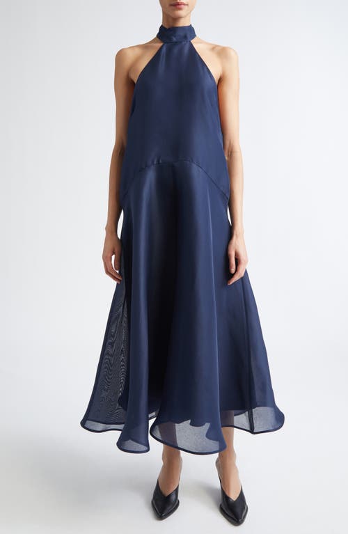 Altuzarra Becca Sleeveless Silk Gown in Navy  product