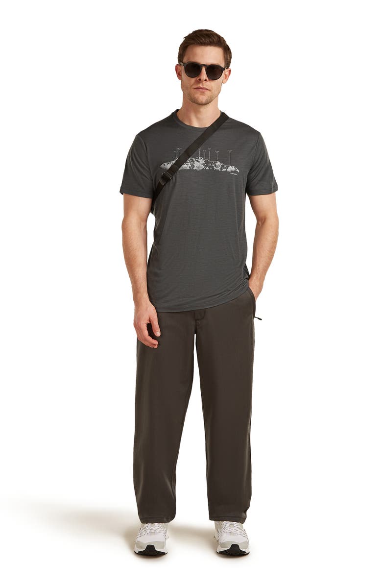 Icebreaker Merino 150 Tech Lite Graphic T-Shirt, Alternate, color, Obsidian