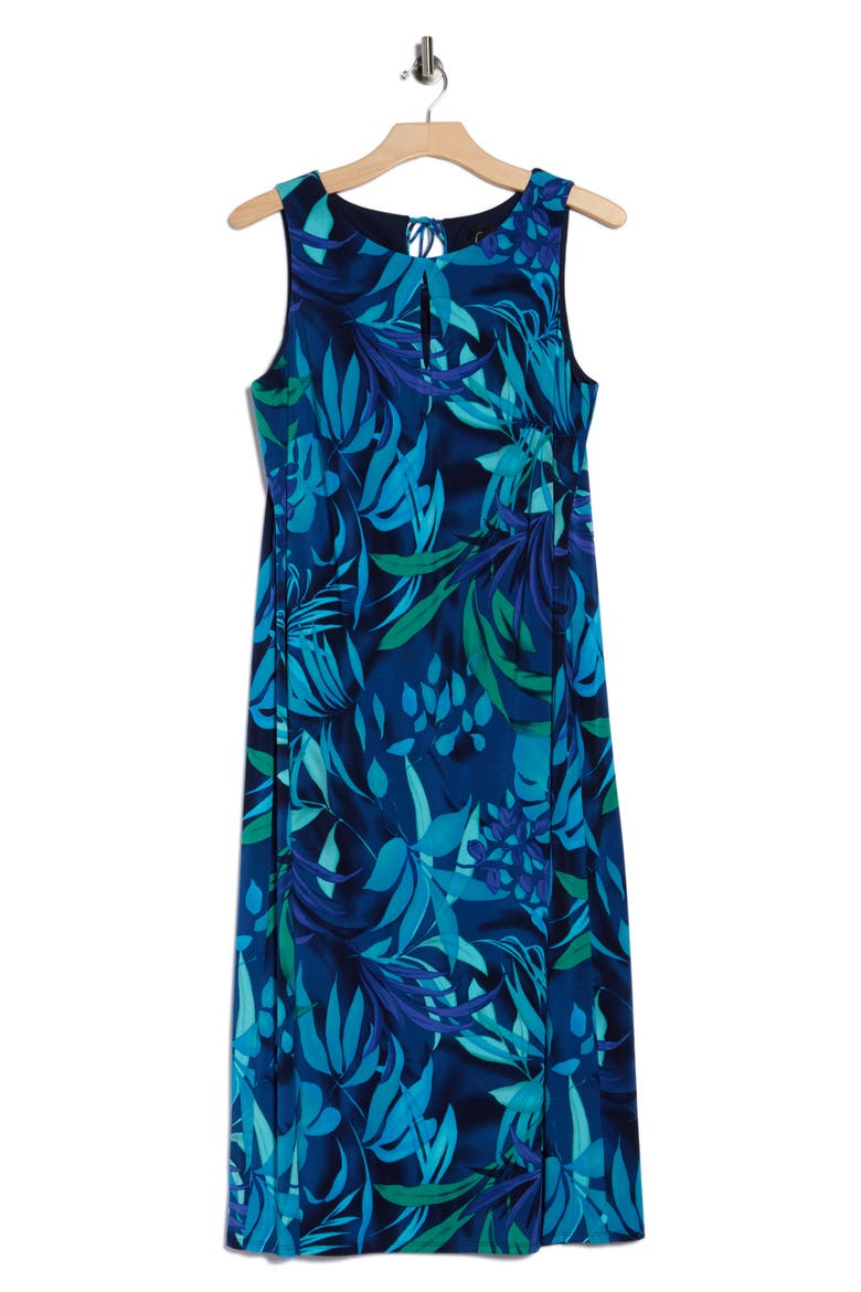 Front Keyhole Sheath Dress, Alternate, color, TURQUOISE