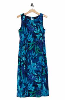 Connected Apparel Front Keyhole Sheath Dress