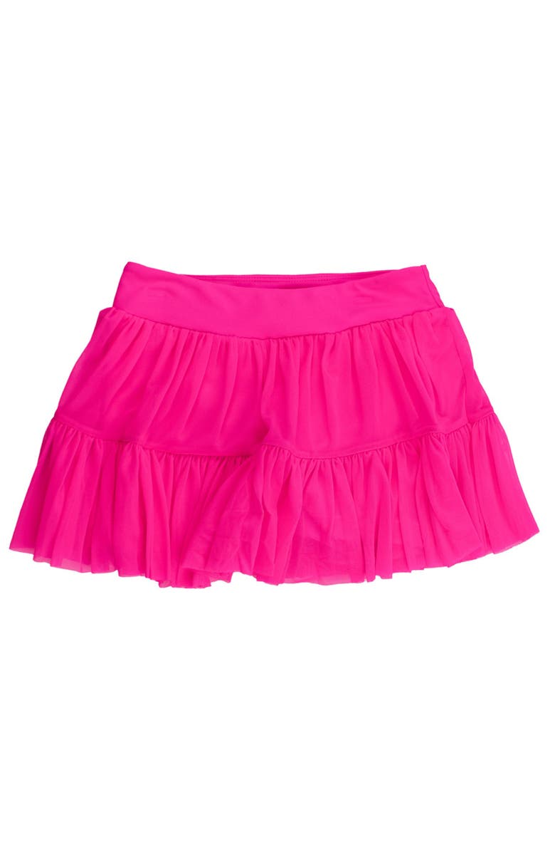 RuffleButts Girls UPF50+ Active Tulle Skort, Main, color,