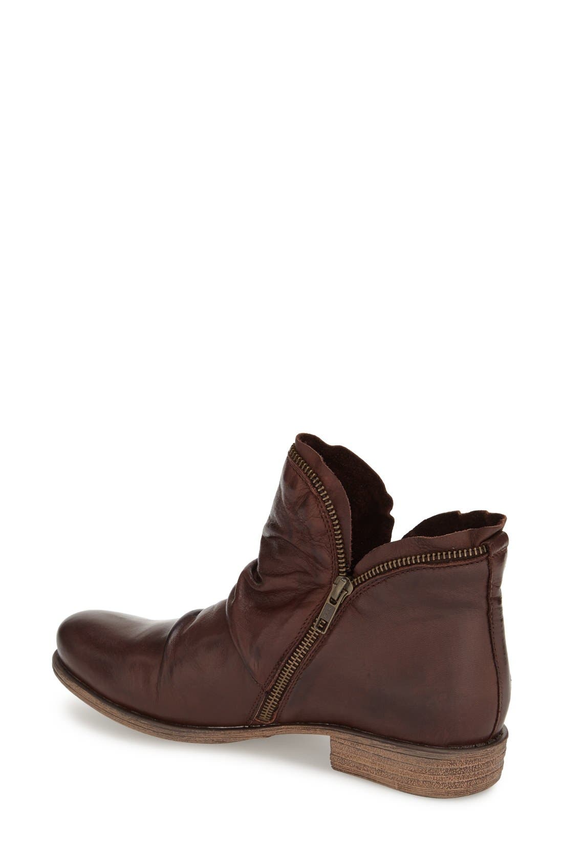 'Luna' Ankle Boot, Alternate, color, BROWN