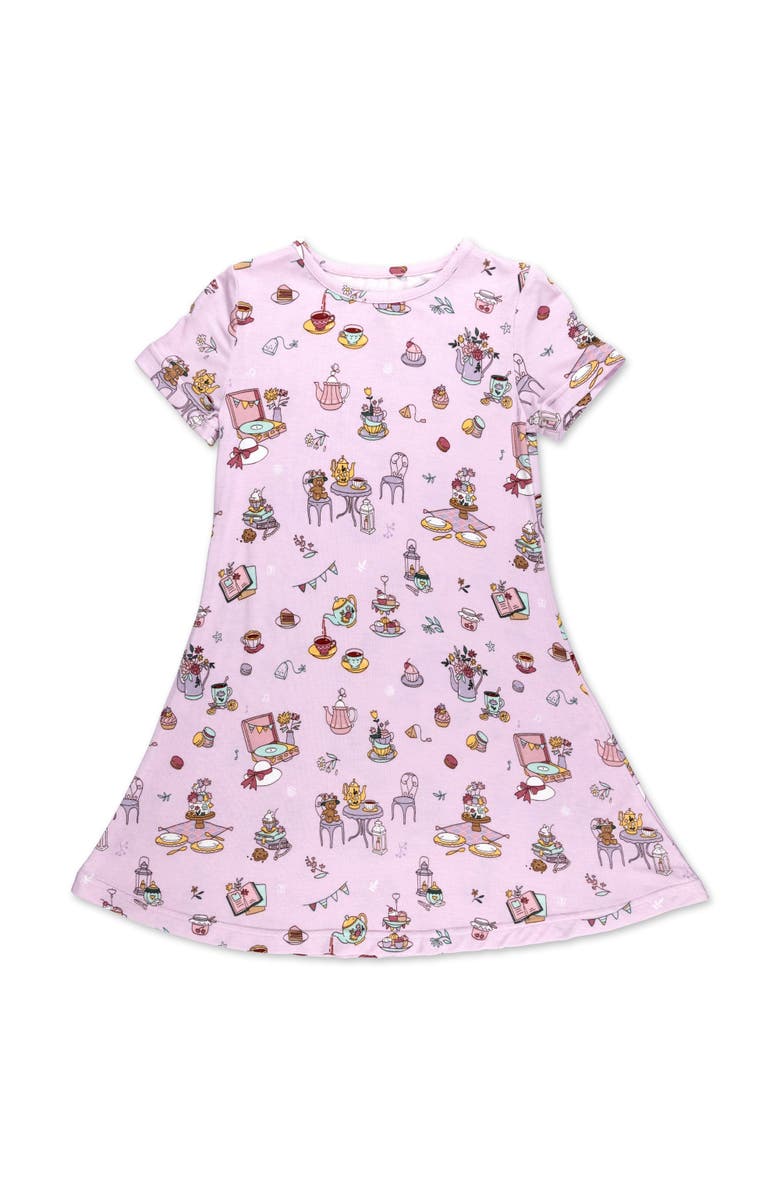Bellabu Bear Kids' Tea Party Short Sleeve Dress, Main, color, Tea Party