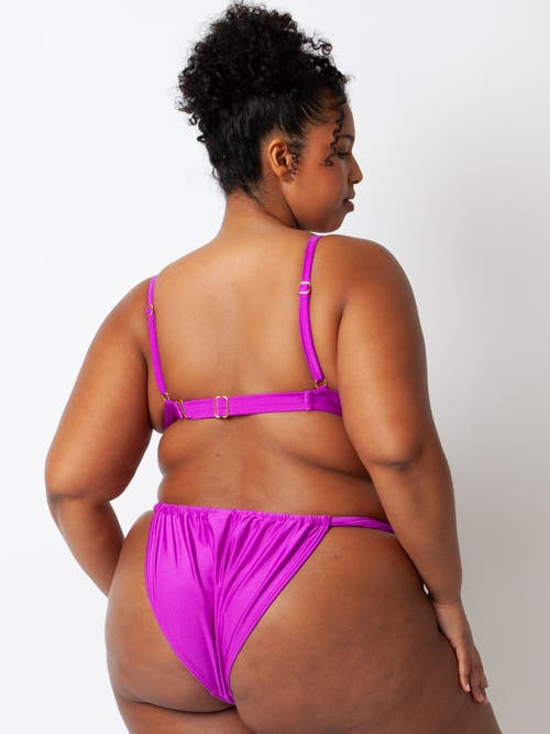 Villa Fresca Nev Bikini Swimsuit Top In Berry