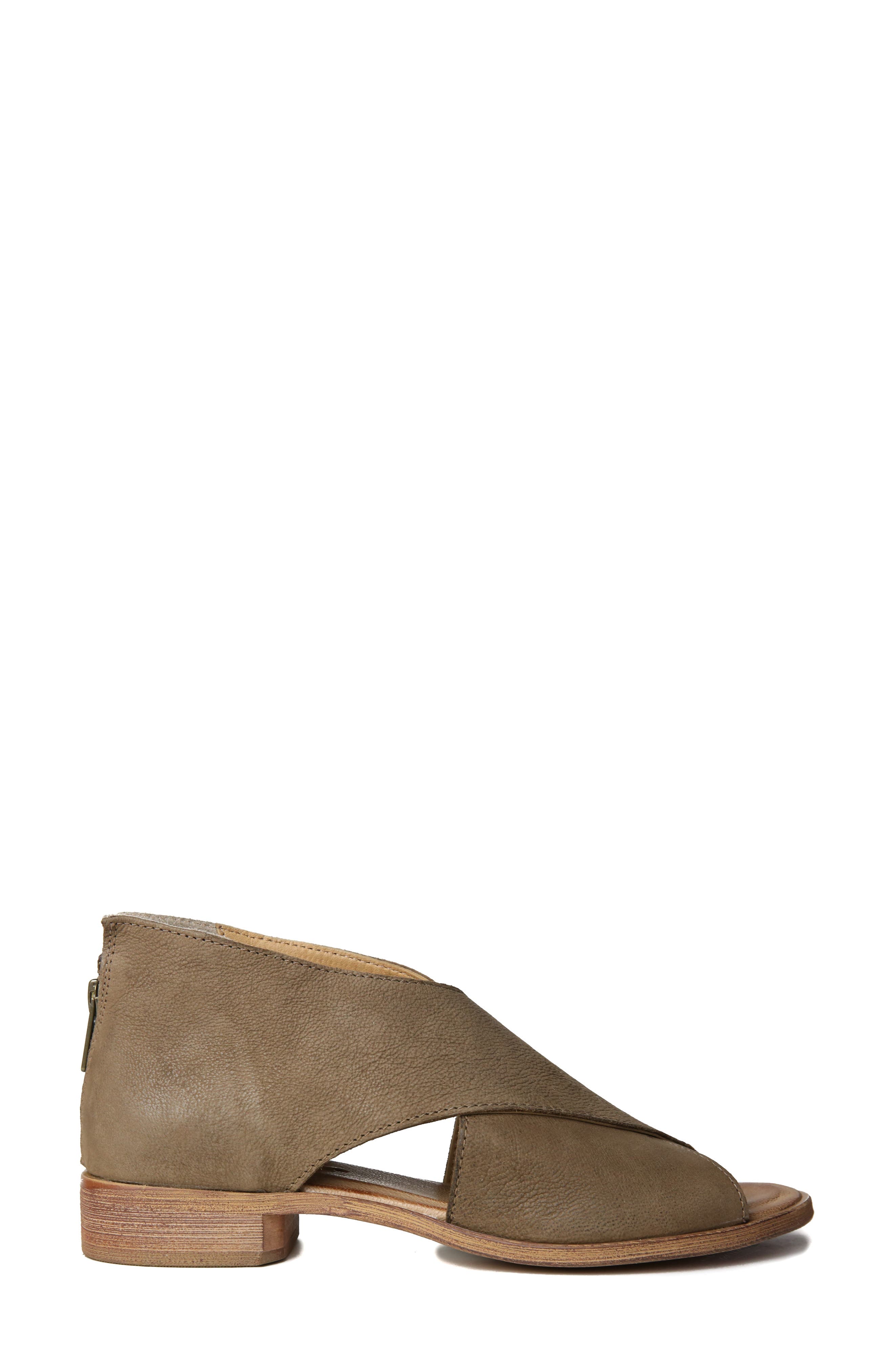Venice Crossover Sandal, Alternate, color, TAUPE LEATHER