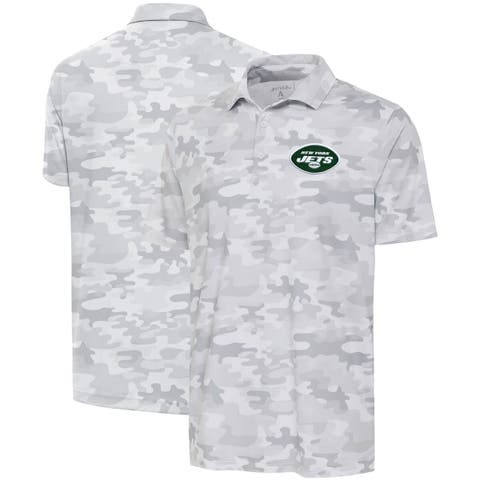 Men's Antigua White New York Jets Collide Polo