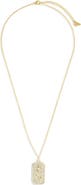 Sterling Forever Pavé Cubic Zirconia North Star Pendant Necklace