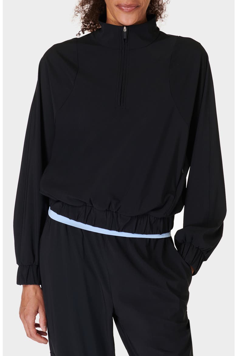Explorer Half Zip Pullover, Main, color, BLACK