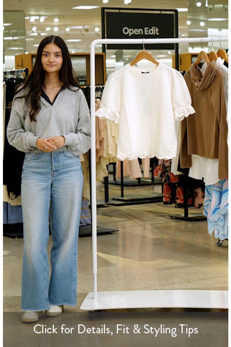 Ciabatta Eyelet Trim Cotton Top video