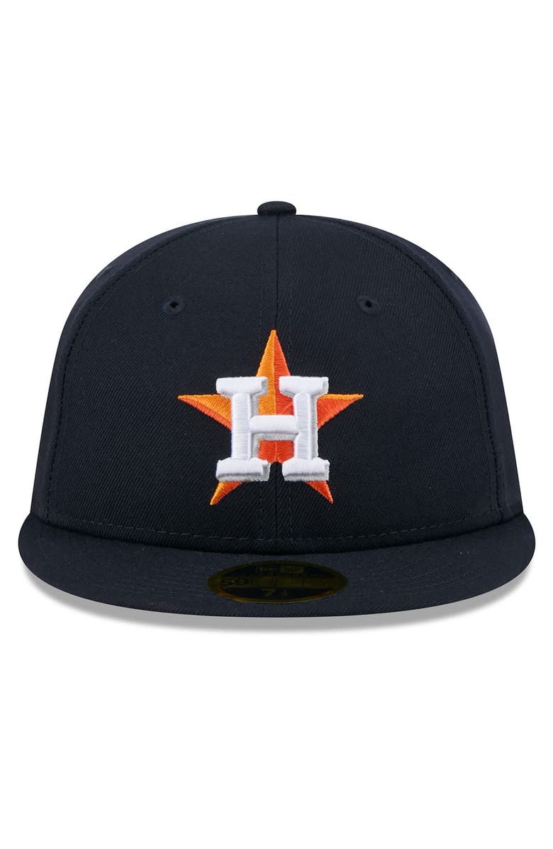 New Era Men's New Era Navy Houston Astros 2025 Jackie Robinson Day Retro Crown 59FIFTY Unstructured Fitted Hat, Alternate, color, Navy