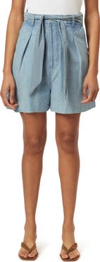 Scotch & Soda Tie Waist Denim Shorts