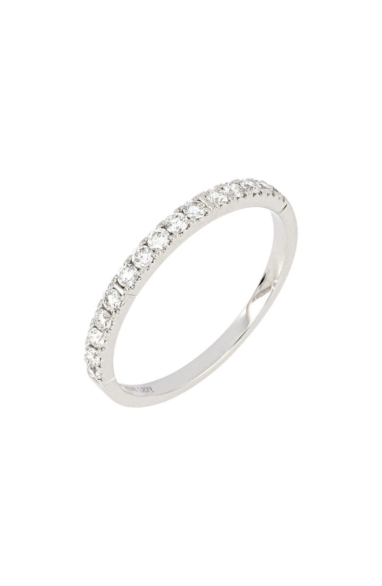Bony Levy Audrey Diamond Stacking Ring, Main, color, 18K White Gold