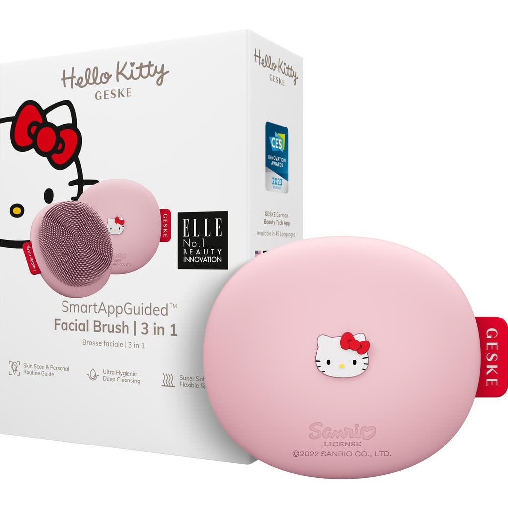 GESKE Hello Kitty SmartAppGuided Facial Brush | 3 in 1 in Hello Kitty Pink  product