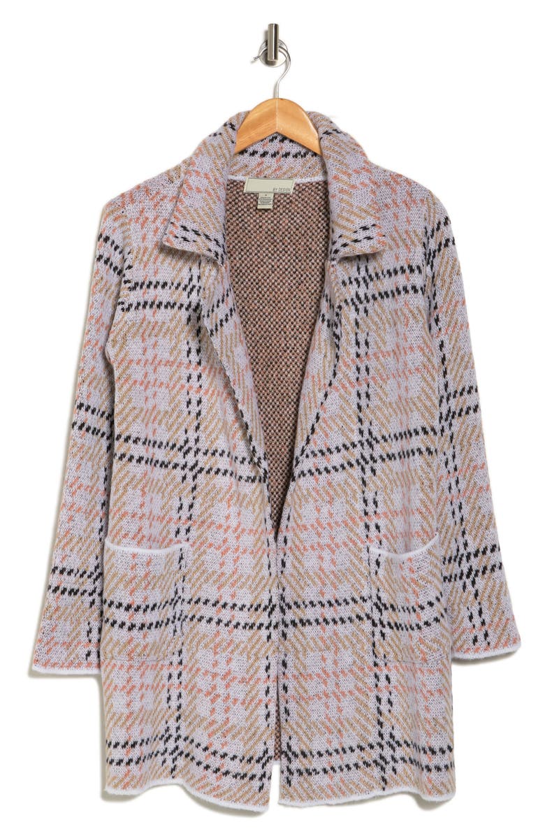 BY DESIGN Rocco Plaid Blazer Cardigan, Alternate, color, 