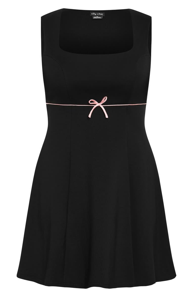 City Chic Bow Cocktail Minidress, Alternate, color,