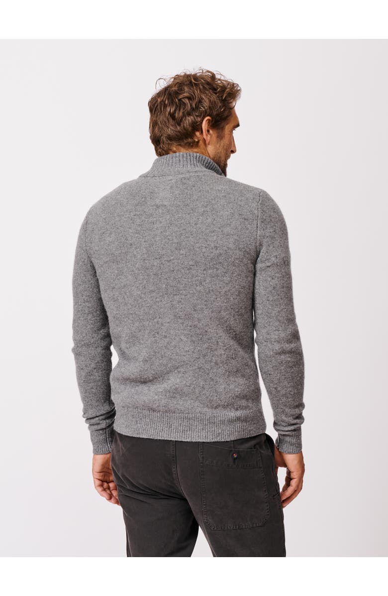 Aubin Pepper Lambswool Zip Neck Sweater, Alternate, color, Mid Grey