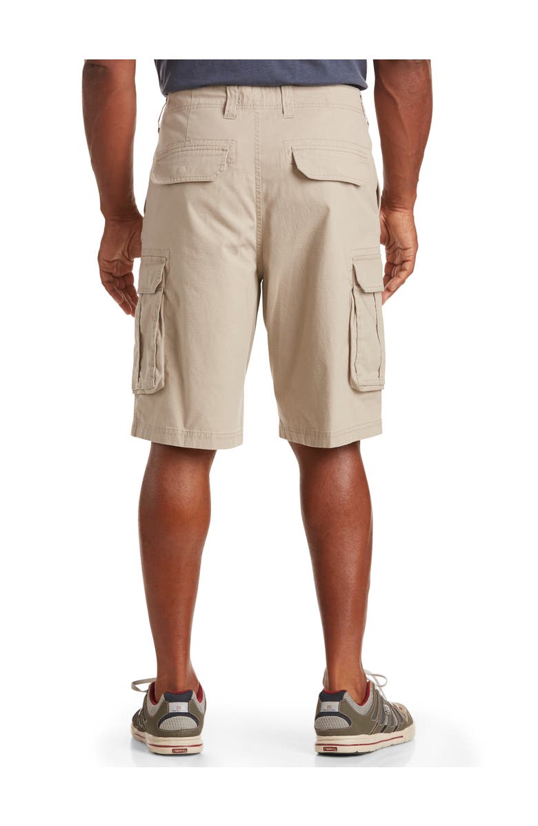 True Nation by DXL Stretch Ripstop Cargo Shorts, Alternate, color, Khaki