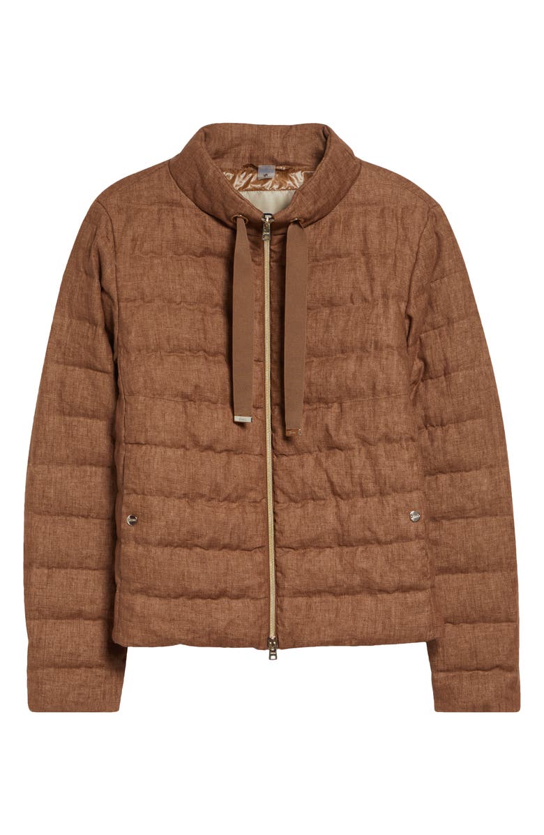 Herno New Linen Quilted Down Jacket, Alternate, color, 2240 Tobacco