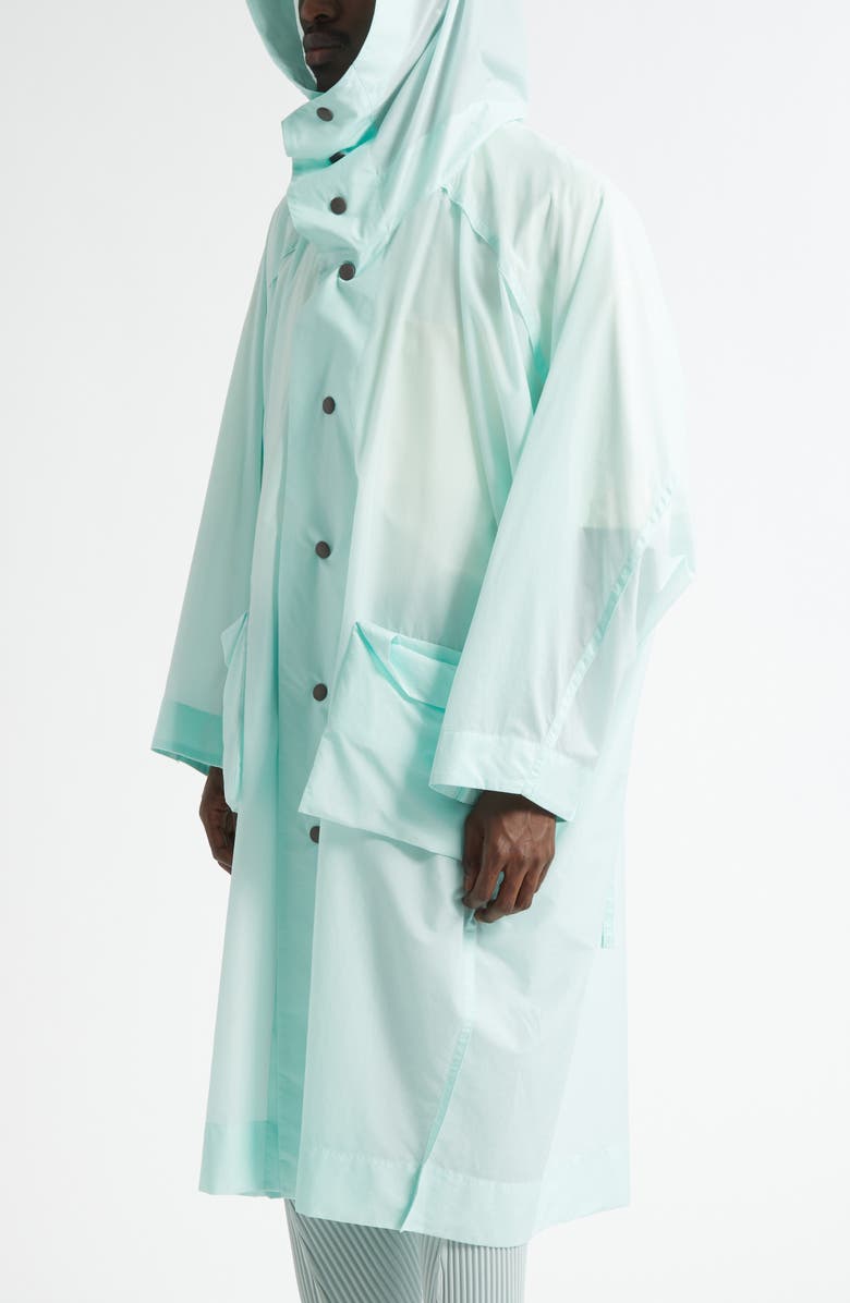 Homme Plissé Issey Miyake Kite Coat, Alternate, color, Mint Green