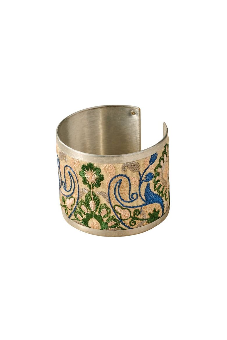 Jabardasta Silk Embroidered Cuff, Main, color, Multi Color