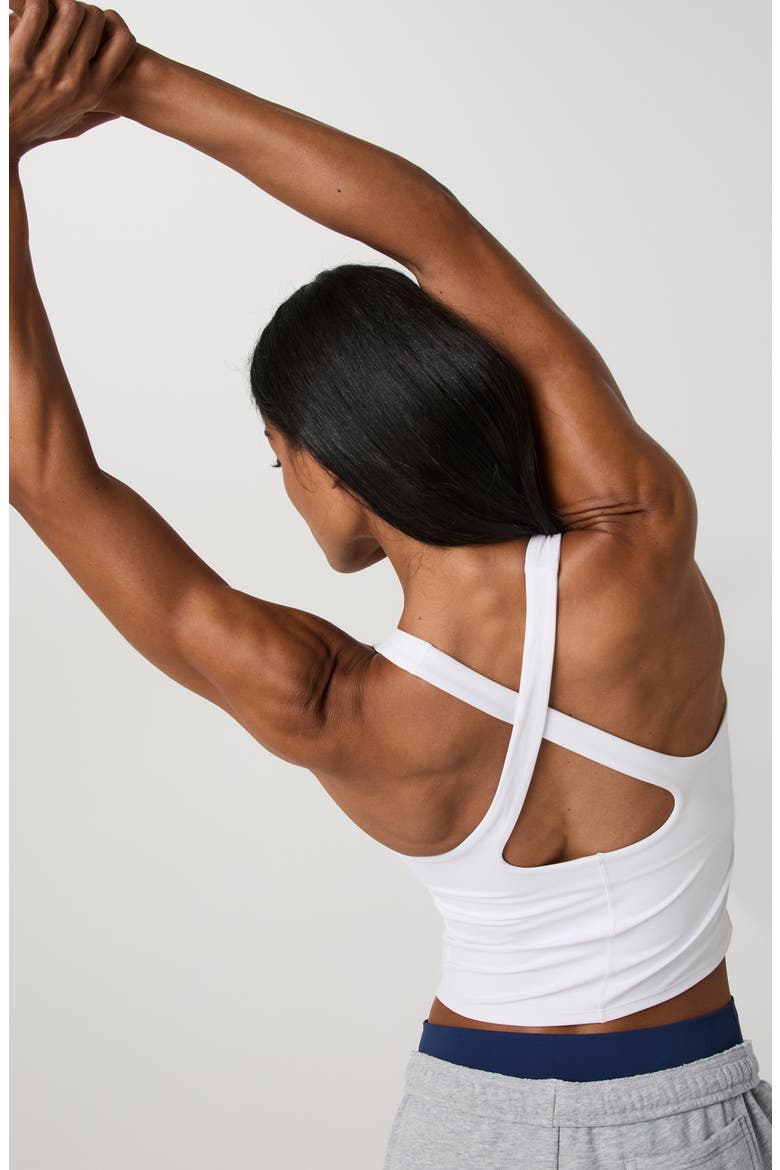 AllTheForm Logo Performance Tank, Alternate, color, WHITE