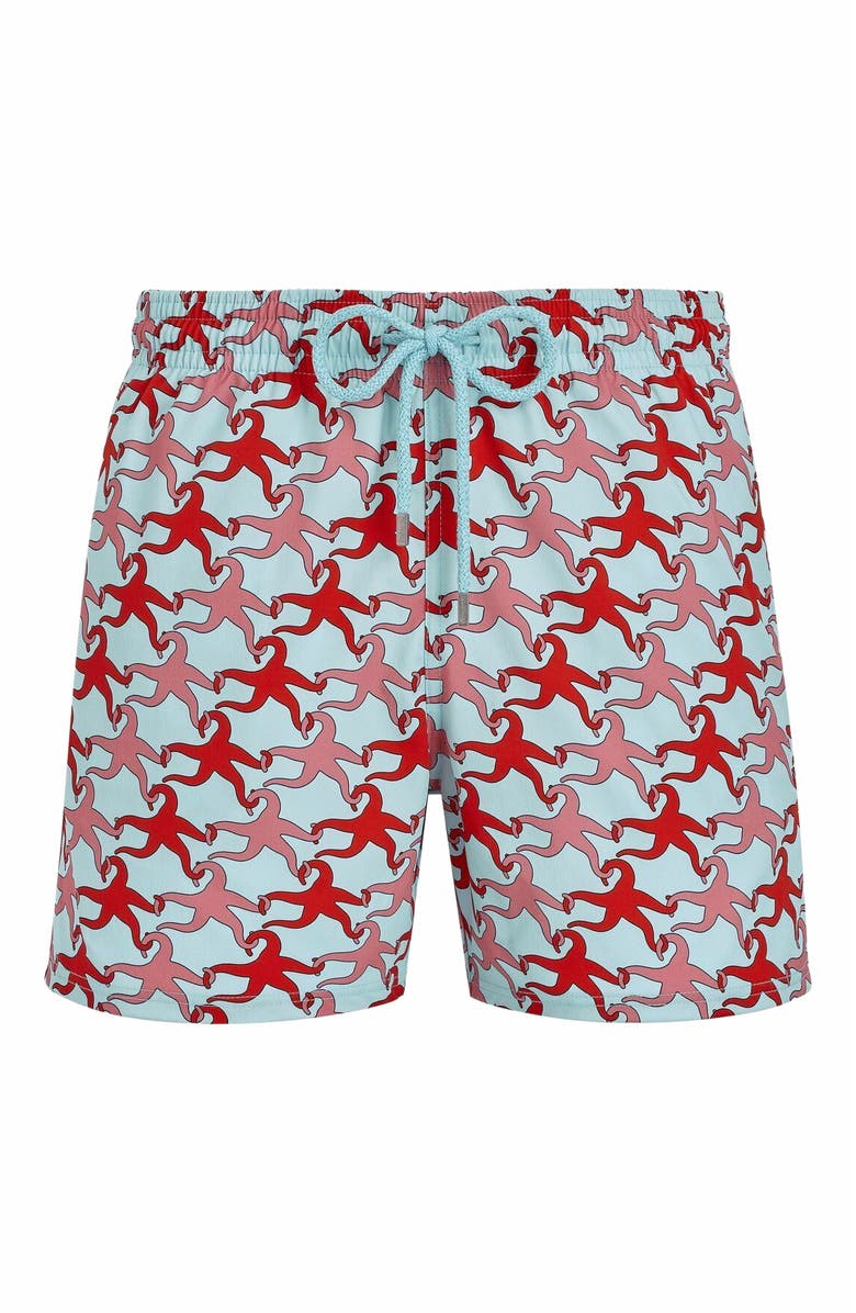 Vilebrequin Men's Valentine Stars Stretch Swim Trunks, Main, color, 