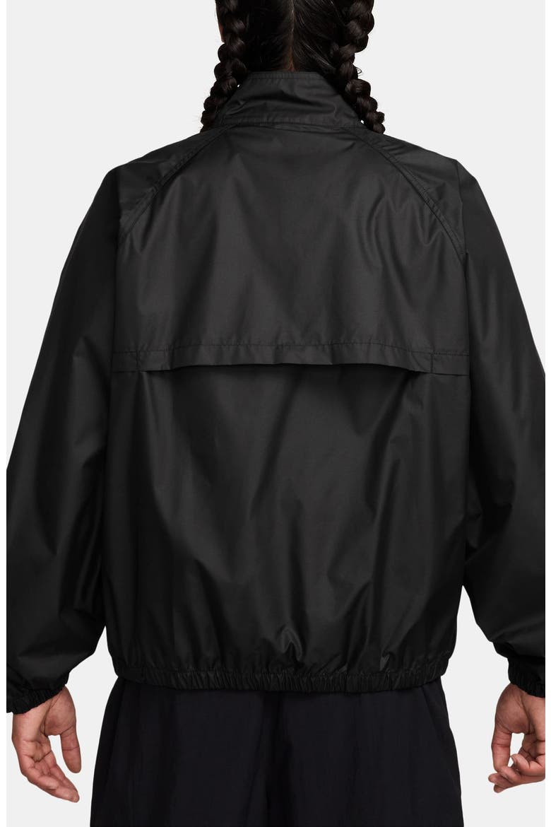 Sportswear Club Water Repellent Full-Zip Jacket, Alternate, color, BLACK/ WHITE