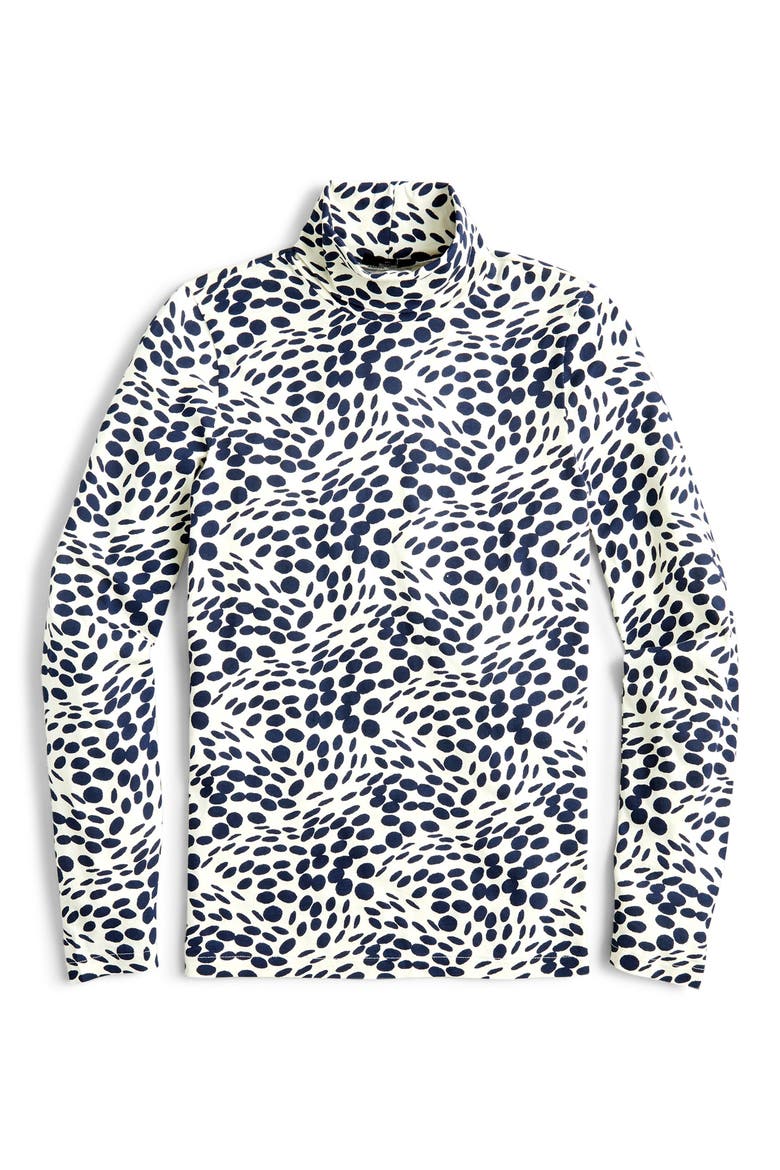 Wavy Dots Tissue Turtleneck, Alternate, color, PRINT DALMATION