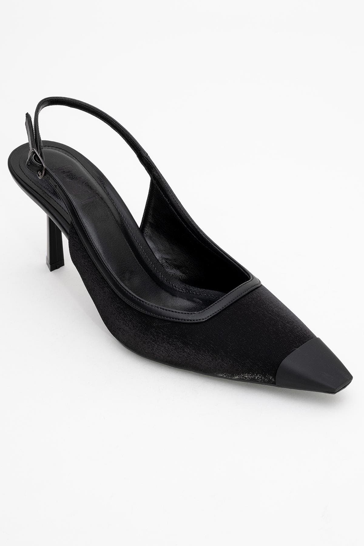 Prologue Shoes Alive Satin Pointed Toe Pump, Main, color, Black Satin