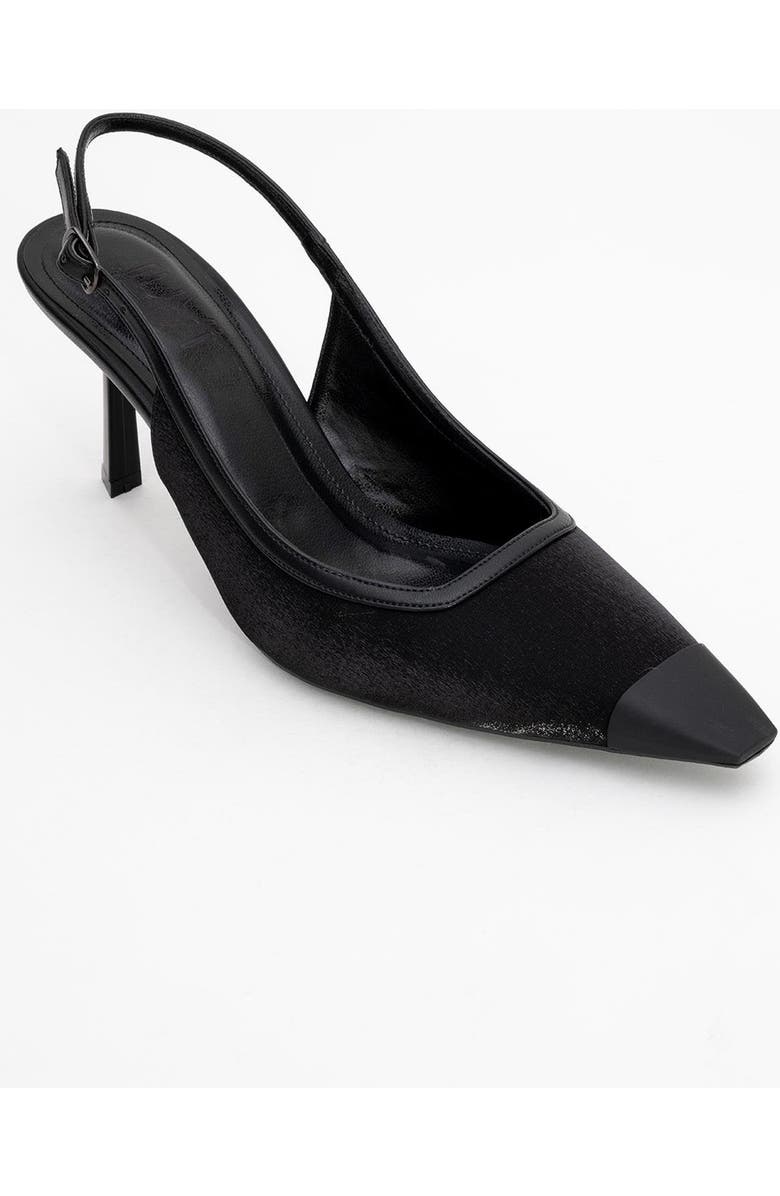 Prologue Shoes Alive Satin Pointed Toe Pump, Main, color, Black Satin