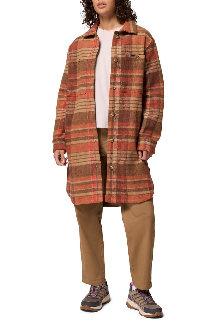Wildest Venture™ Fleece Coat, Main, color, TOBACCO VAGABOND PLAID
