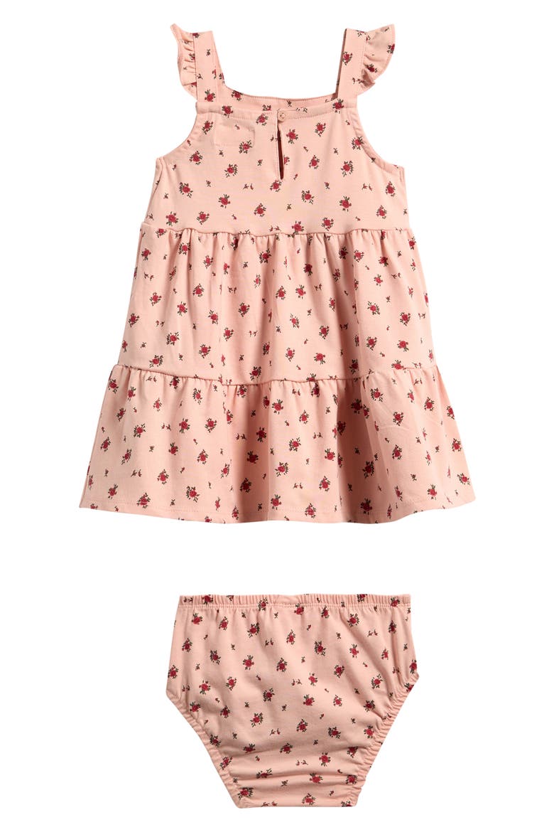 Floral Print Sundress & Bloomers Set, Alternate, color, LP PINK FLORAL