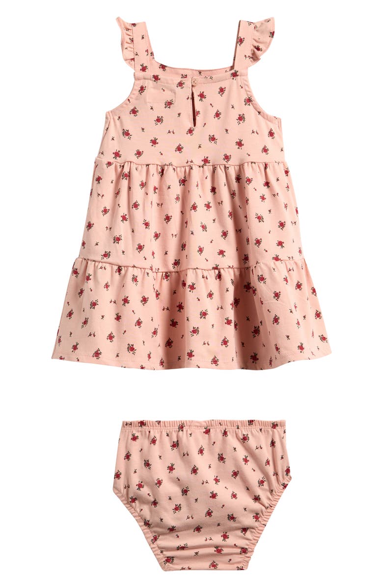 Little Planet Floral Print Sundress & Bloomers Set, Alternate, color, Lp Pink Floral