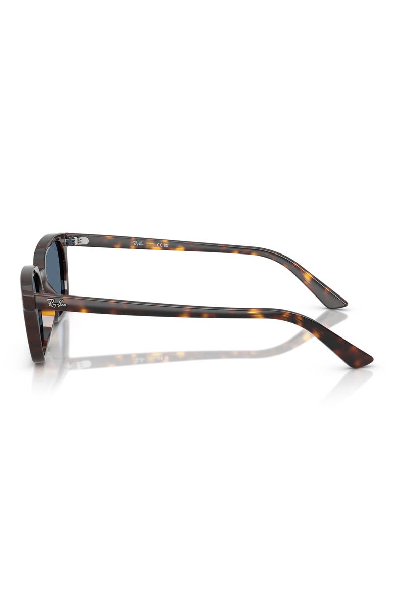 53mm Pillow Sunglasses, Alternate, color, HAVANA/ DARK BLUE