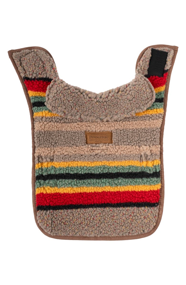 Pendleton Vintage Camp Fleece Dog Coat, Alternate, color, Mineral Umber