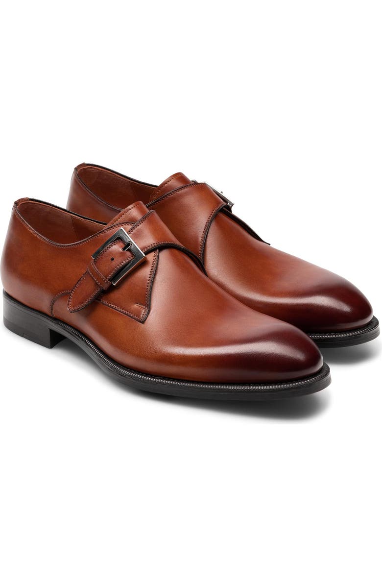 Magnanni Wooten Monk Strap Shoe, Main, color,