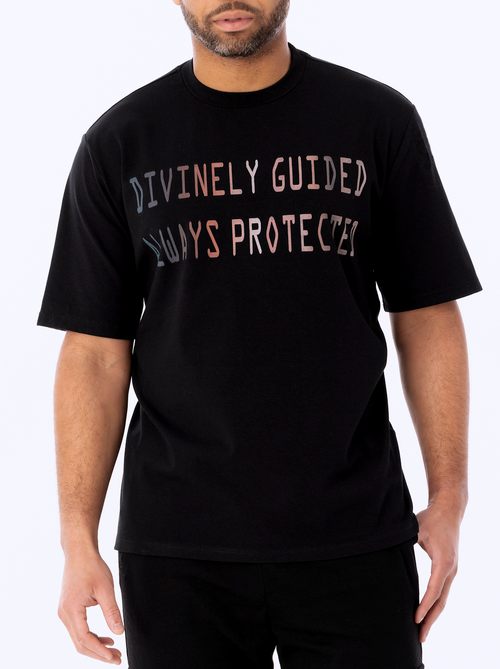 Dai Moda Always Protected Crew Neck T-Shirt in Black  product