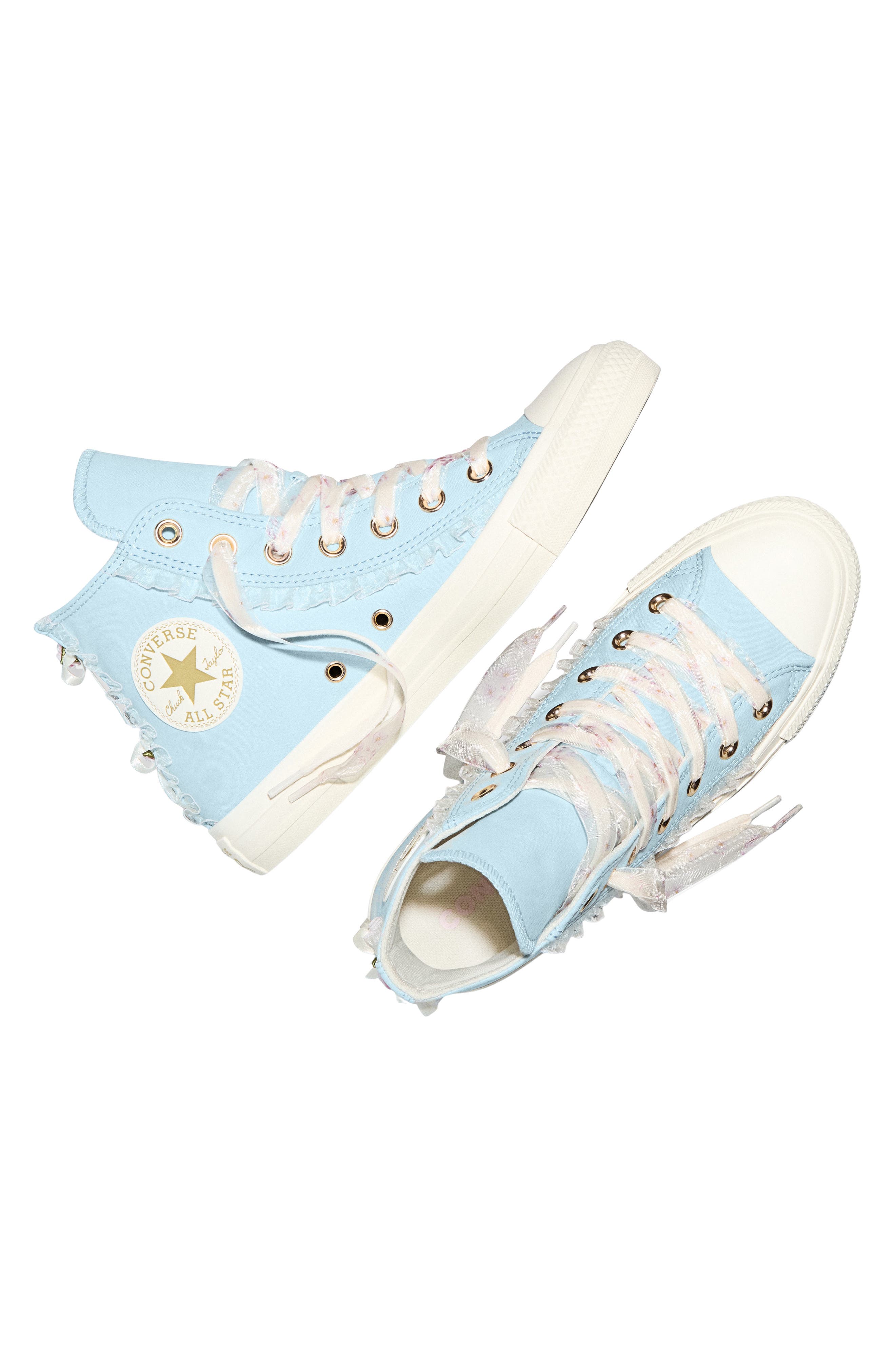 Chuck Taylor® All Star® 70 High Top Sneaker, Alternate, color, CLEAR SKIES/EGRET/ROSE