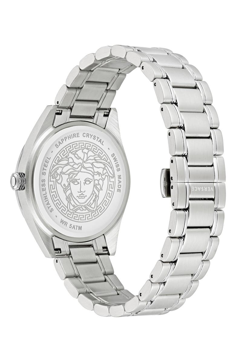 Versace V-Code Bracelet Watch, 42mm, Alternate, color, 