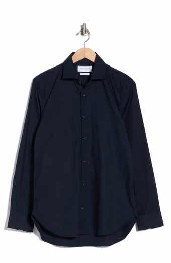 Premium Slim Fit Long Sleeve Stretch Cotton Button-Up Shirt
