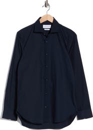 DENIM AND FLOWER Premium Slim Fit Long Sleeve Stretch Cotton Button-Up Shirt