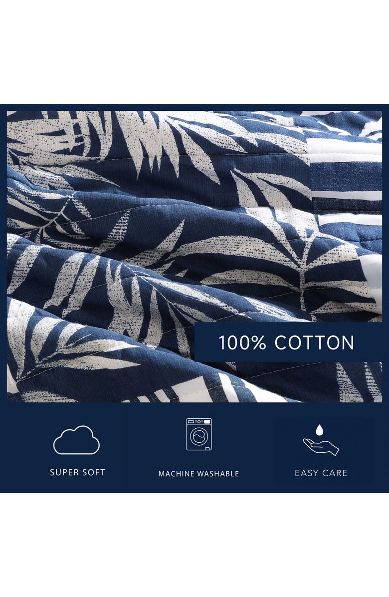 Nautica Avalon Patchwork King Quilt Set, Alternate, color, Navy