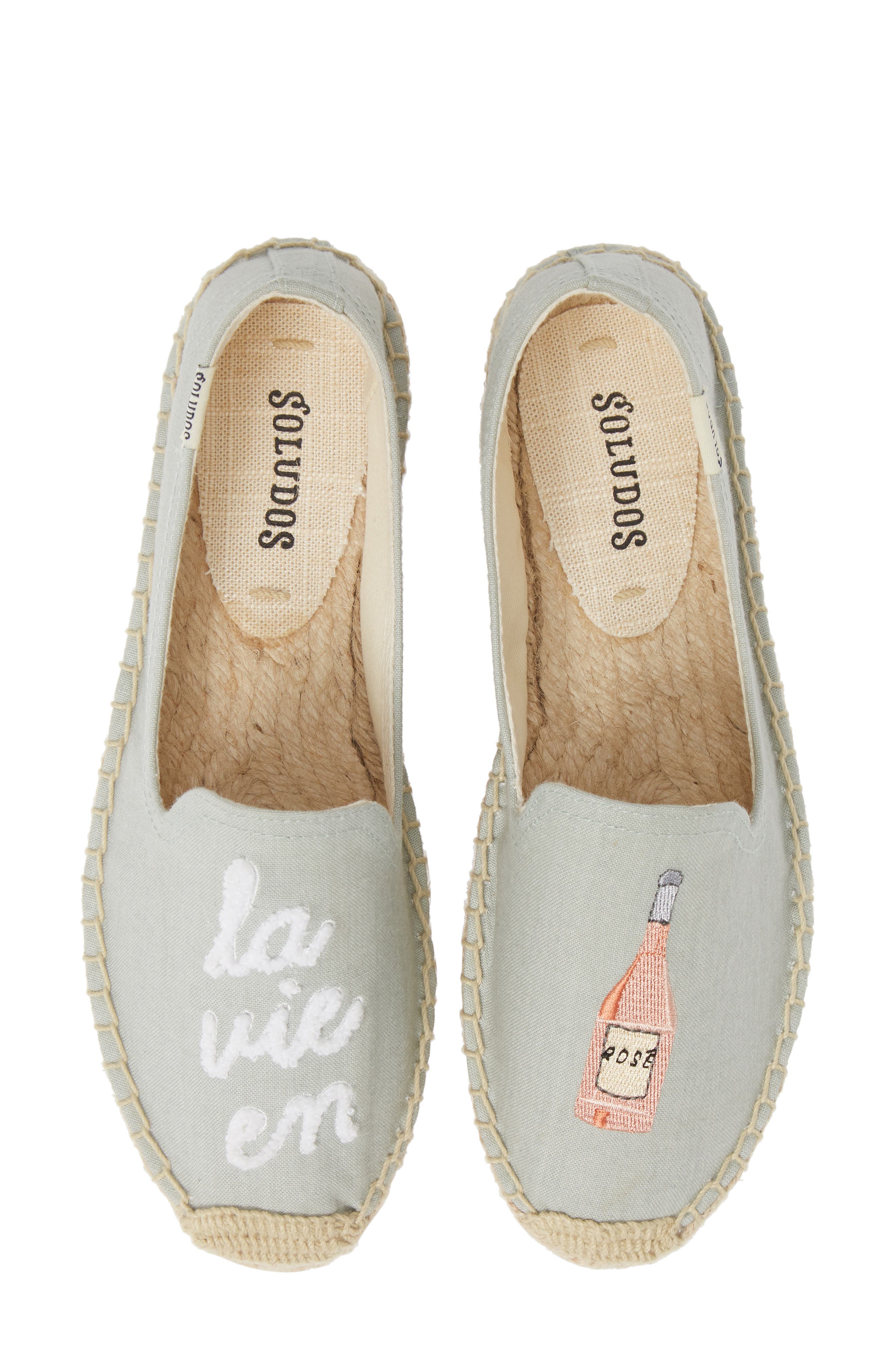 La Vie en Rosé Espadrille Flat, Main, color, CHAMBRAY