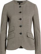 rag & bone Collarless Slade Ponte Jacquard Jacket
