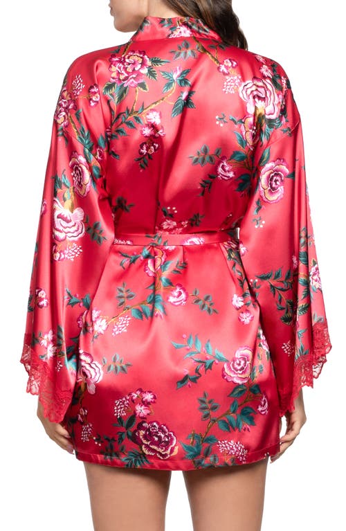 In Bloom By Jonquil Phoenix Satin Robe In Red