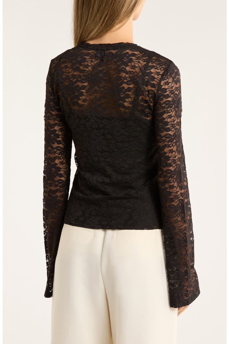 Kanya Lace Top, Alternate, color, BLACK