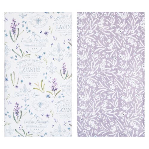 C & F Home C&f Home Lavender Provence Eau De Lavande Botanical Kitchen And Bathroom Graphic Print Hand Towels S In Purple