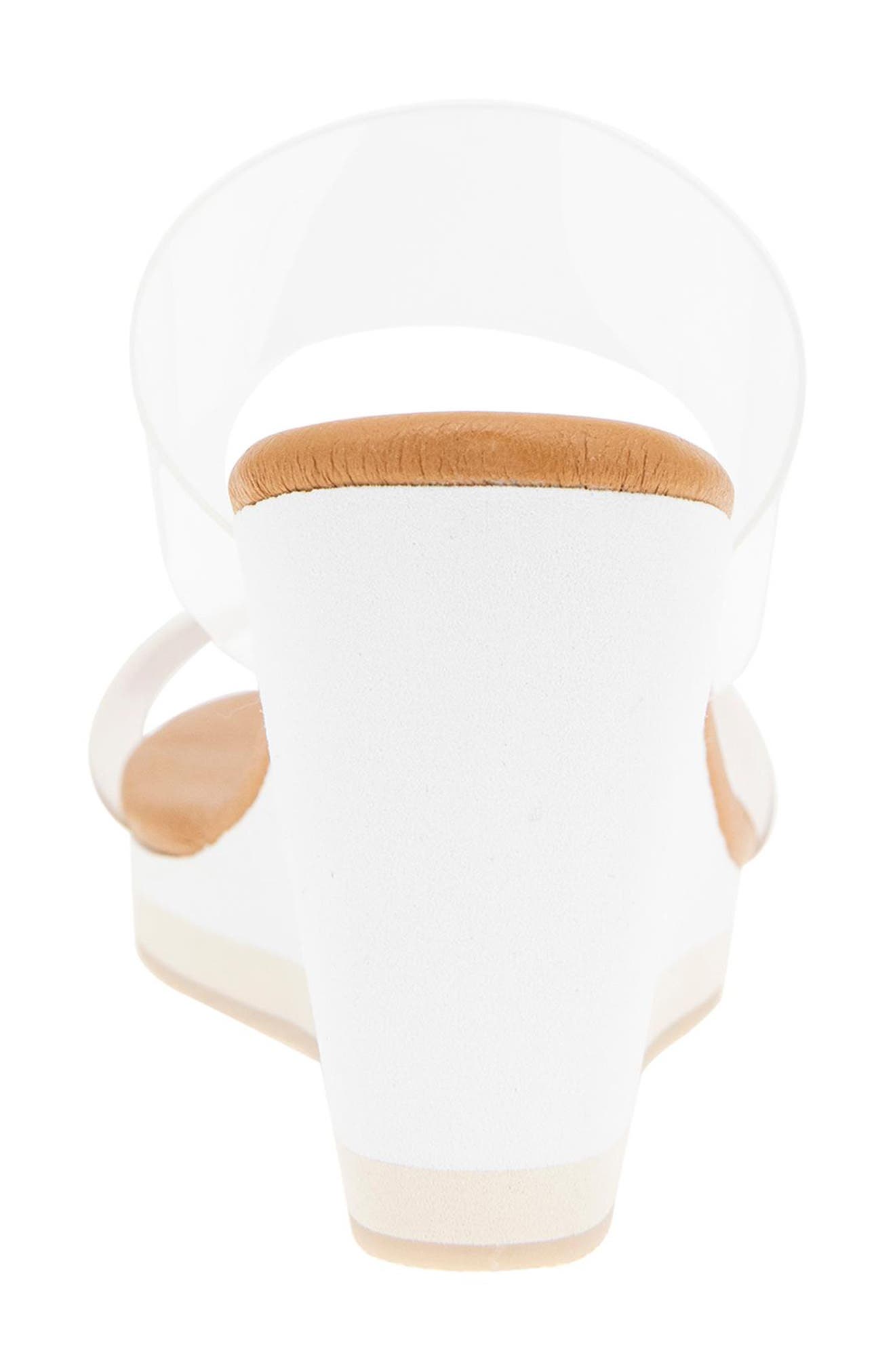 André Assous Noemie Wedge Sandal, Alternate, color, Clear