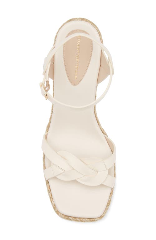 Shop Stuart Weitzman Braida Max Espadrille Wedge Sandal In Seashell