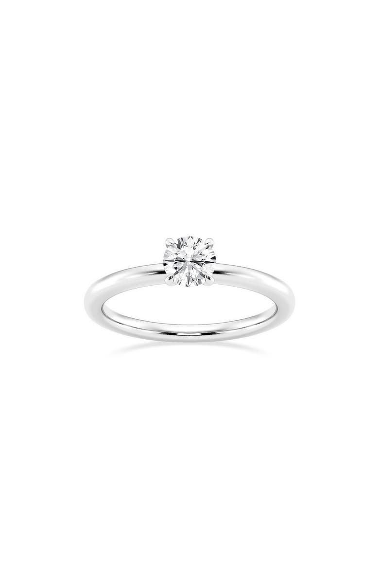 Badgley Mischka Collection Round Cut Lab Created Diamond Engagement Ring - 0.50 ctw, Main, color, White Gold